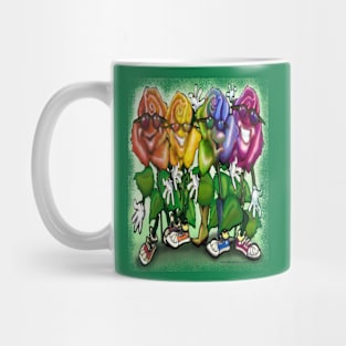 Rainbow Roses Party Mug